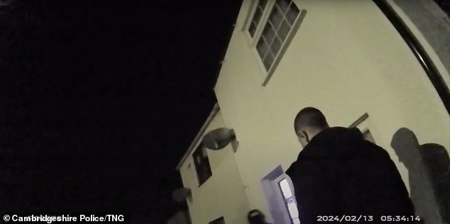 Dramatic moment when police break into a house at 5am and arrest a drug dealer in his underpants